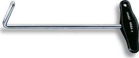 HAZET - Uitlaatgereedschap - Verchroomd - Lengte 209 mm - T-greep Kunststof