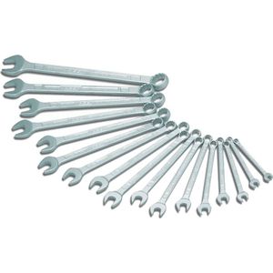 HAZET 600N/17N Combinatiesleutel Set - Verchroomd - 12-punts Tractieprofiel