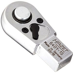 HAZET Insteek-omschakelratel 6401-1S · 9 x 12 mm insteekvierkant massief · 1/4 inch (6,3 mm) vierkant massief · Lengte: 46,5 mm