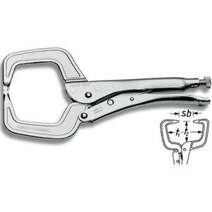 Hazet - Grip-Zange 280 mm lang, mit Schnell-Lösehebel
