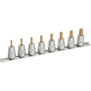 HAZET Dopsleutelset 8802T/8H - 3/8 inch (10 mm) vierkant hol - Binnen-TORX-profiel - 8-delig - T15 – T50