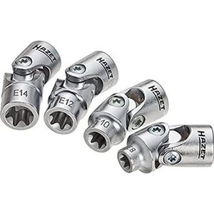 HAZET 880G-E/4 Torx-profieldoppenset - verchroomd/gepolijst