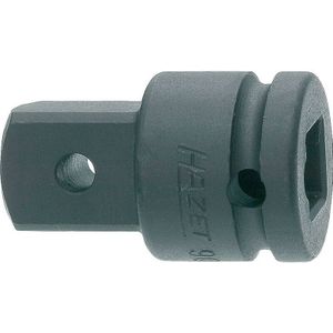 HAZET Vergrotingsstuk 9007S-1 · 1/2 inch (12,5 mm) vierkant hol · 3/4 inch (20 mm) vierkant massief · Lengte: 49 mm