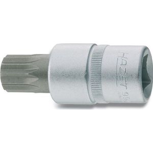HAZET Dopsleutelbit 990-6 · 1/2 inch (12,5 mm) vierkant hol · Binnenveeltandprofiel XZN · SW M6