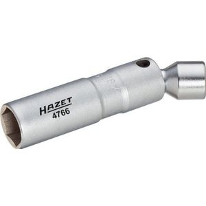 HAZET Bougiesleutel 4766 - 3/8 Inch - 10 mm - Verchroomd - Korte Uitvoering