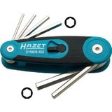 HAZET inbussleutelset 2100/6Kh, binnenzeskantprofiel, 6-delig, sleutelmaten: 2,5;3,4,5,6,8 mm, compact en gemakkelijk te transporteren''.