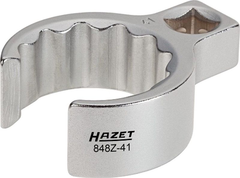 HAZET Ringsleutel - open 848Z-27 - 3/8 inch (10 mm) vierkant hol - Buitentwaalfkant profiel