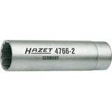 HAZET - Bougiesleutel 4766-2 - 3/8 inch - Buitentwaalfkant profiel - SW 14 mm