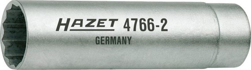 HAZET - Bougiesleutel 4766-2 - 3/8 inch - Buitentwaalfkant profiel - SW 14 mm