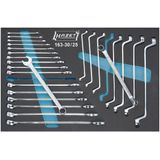 HAZET Ring-steeksleutelset - 25-delig - Buitentwaalfkant profiel - Made in Germany