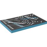 HAZET Ring-steeksleutelset - 25-delig - Buitentwaalfkant profiel - Made in Germany