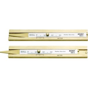 HAZET 666-5 - Bandenprofielmeter - Hard Messing - 30 mm Meetdiepte