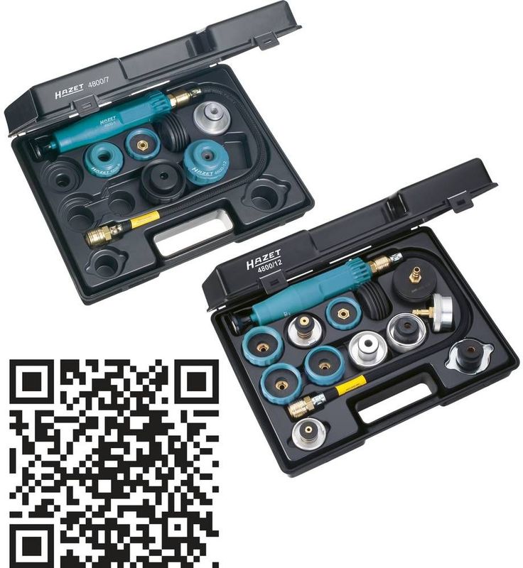 HAZET Koeleradapter 4800/7 - 7-delig - Kunststof - Made in Germany
