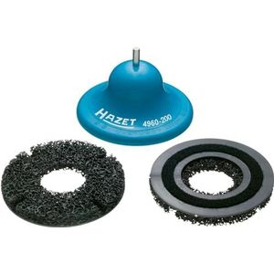 HAZET naafschuurmachine 4960-200/3 | 3-delige set | 200 mm ⌀ | ca. 100 voertuigen per schijf | snelle reiniging van roest en vuil van contactoppervlakken