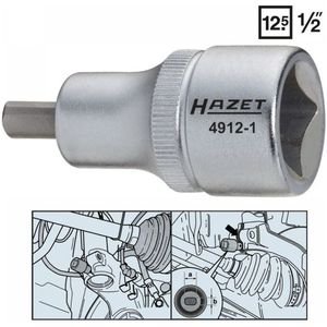 HAZET Spreider 4912-1 · 1/2 inch (12,5 mm) vierkant hol · Tapprofiel massief · SW voor tapprofiel 5,5 x 8 mm