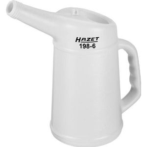 HAZET 198-6 Maatbeker - Meerkleurig - Materiaal: HDPE - Kleur: Wit/Transparant