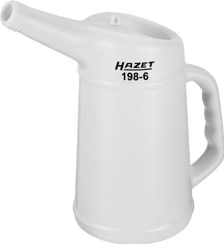 HAZET 198-6 Maatbeker - Meerkleurig - Materiaal: HDPE - Kleur: Wit/Transparant