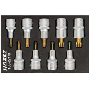 HAZET - Dopsleutelbitset - TORX - T20-T60 - 9-delig - 1/2 inch (12,5 mm)