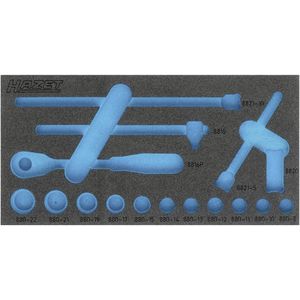 HAZET 2-componenten Zachtschuiminleg - 342 mm x 172 mm - Leeg