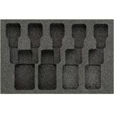 HAZET 2-componenten Zachtschuiminleg - L x B: 172 mm x 114 mm - PE-schuim