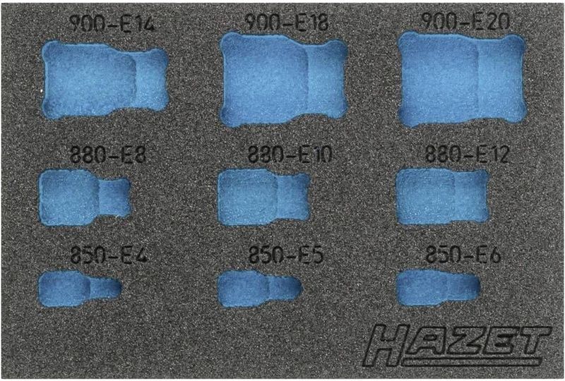 HAZET 2-componenten Zachtschuiminleg - 172 mm x 114 mm - Hoogwaardig PE-schuim