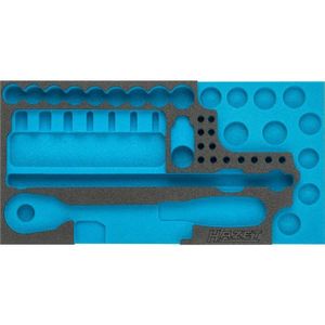 HAZET 2-componenten Zachtschuiminleg - Leeg - PE-schuim - 342 mm x 172 mm