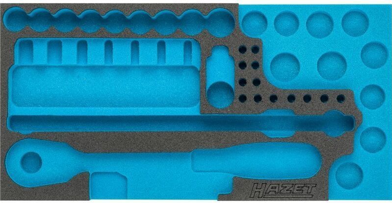 HAZET 2-componenten Zachtschuiminleg - Leeg - PE-schuim - 342 mm x 172 mm