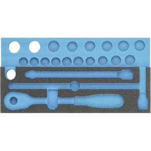 HAZET 2-componenten Zachtschuiminleg - 342 mm x 172 mm - PE-schuim