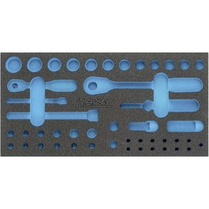 HAZET - 2-componenten Zachtschuiminleg - 342 mm x 172 mm - PE-schuim