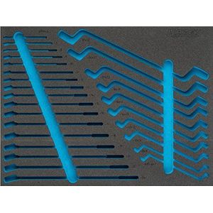 HAZET - 2-Componenten Zachtschuiminleg - Leeg - PE-Schuim - 519 mm x 392 mm