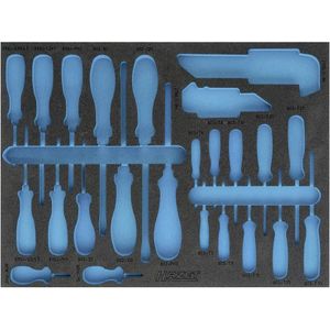 HAZET - 2-componenten Zachtschuiminleg - Leeg - PE-schuim - Voor Gereedschap