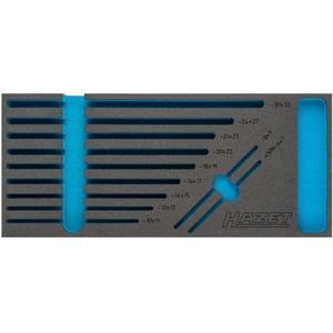 HAZET 2-componenten Zachtschuiminleg - Leeg - PE-schuim - 392 mm x 172 mm