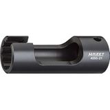 Hazet Injectiesleutel 4550-21 ∙ vierkant 12,5 mm (1/2 inch) ∙ dubbele zeskant profiel ∙ sleutelbreedte: 21, gepolijst.