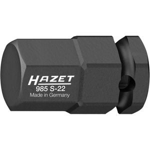 HAZET Krachtdopsleutelbit 985S-22 · 1/2 inch (12,5 mm) vierkant hol · Binnen-zeskant-profiel · SW 22 mm