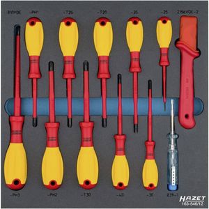 HAZET Schroevendraaierset - 12-delig - Geïsoleerd - VDE-isolatie tot 1000V