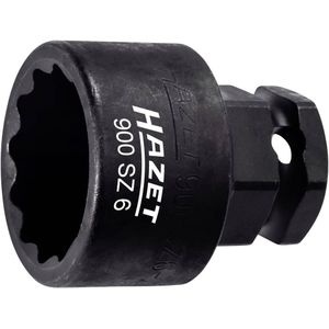 HAZET Krachtdopsleutel 900SZ6-21 · 1/2 inch (12,5 mm) vierkant hol, 24 mm buitenzeskant · Buitentwaalfkant tractieprofiel · SW 21 mm