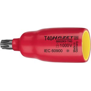 HAZET Dopsleutelbit · geïsoleerd 8802KV-T40 · 3/8 inch (10 mm) vierkant hol · Binnen-TORX-profiel · SW T40