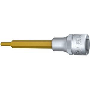 HAZET Dopsleutelbit 986L-4 · 1/2 inch (12,5 mm) vierkant hol · Binnen-zeskant-profiel · SW 4 mm