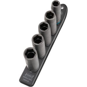 HAZET SmartRail · Flexibele kunststof opsteekstrip 900SLG-SR/5 · 1/2 inch (12,5 mm) vierkant hol · Buiten-zeskant-tractieprofiel · 5-delig · 13 · 17 · 19 · 22 · 24