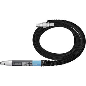 HAZET - Mini-schuurmachine, recht 9032MK | Hoge levensduur dankzij kevlar lamellen | slanglengte: 1500 mm | koppelingsstekker: nominale breedte 7,2