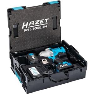 HAZET Accu-slagmoersleutel 9213-1000LB/4 · Losdraaimoment maximaal [Nm]: 1400 Nm · 3/4 inch (20 mm) vierkant massief · 4-delig