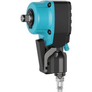 HAZET Twin Turbo handpalm slagmoersleutel 9012PTT · Losdraaimoment maximaal [Nm]: 550 Nm · 1/2 inch (12,5 mm) vierkant massief · L x B x H: 85 mm x 64 mm x 141 mm · Krachtig slagwerk met dubbele hamer