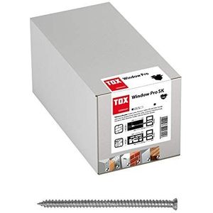 TOX Window Pro SK 09110141 Frameschroef van gehard staal, afstandsmontage voor ramen en deuren, verzonken kop met TX30-aandrijving, diameter 7,5/152 mm