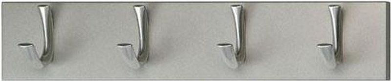 V-Part - Kapstok - Zilverkleurig - Hout met Staal - 4 Haken