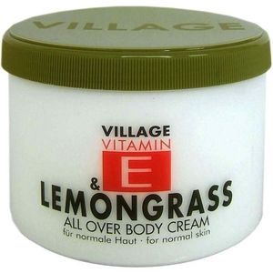 Village - Vitamin-E All Over Body Cream - Bodycrème - Lemongras - 500 ml