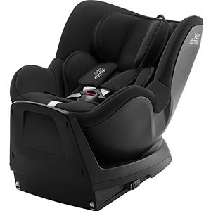 Britax Römer Reboarder Dualfix Plus, inclusief inzetstuk voor pasgeborenen en ISOFIX, voor kinderen van 40-105 cm i-Size, geboorte - 4 jaar, Space Black