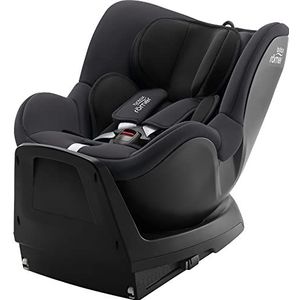 Britax Römer Reboarder Dualfix Plus, inclusief inzetstuk voor pasgeborenen en ISOFIX, voor kinderen van 40-105 cm i-Size, geboorte - 4 jaar, midnight grey