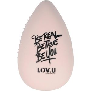PARSA Beauty LOV.U Ontwarrende borstel Wet & Dry (roze) – haarborstel met multi-flexibele nylon pinnen – haarborstel – haarborstel – haarborstel voor vrouwen – hareborstel