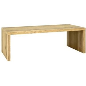 HAKU Möbel Salontafel eiken, Echt houtfineer, honingraatpaneel - Maat: B 120 cm x H 40 cm x D 60 cm, Stijl: Modern