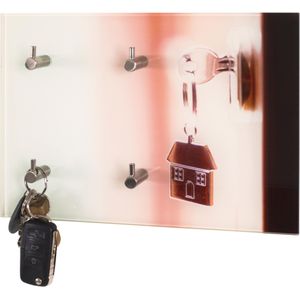 Haku Moebel sleutelbord, gehard glas, meerkleurig, 5 x 30 x 21